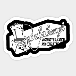 Rodabaugh Mortuary Education & Consulting Black & White Sticker